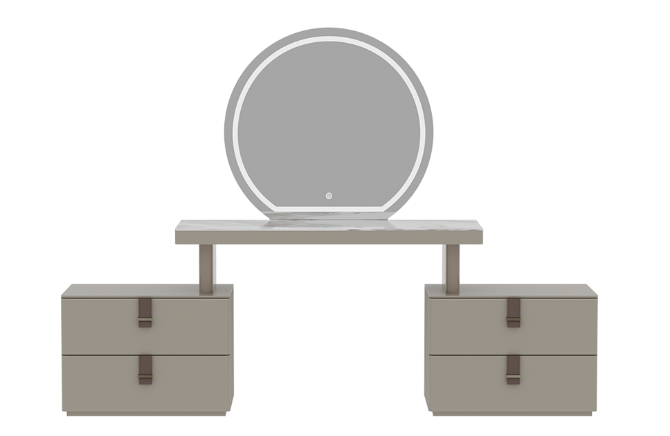 Стол туалетный LETRA 215см, с тумбами и зеркалом