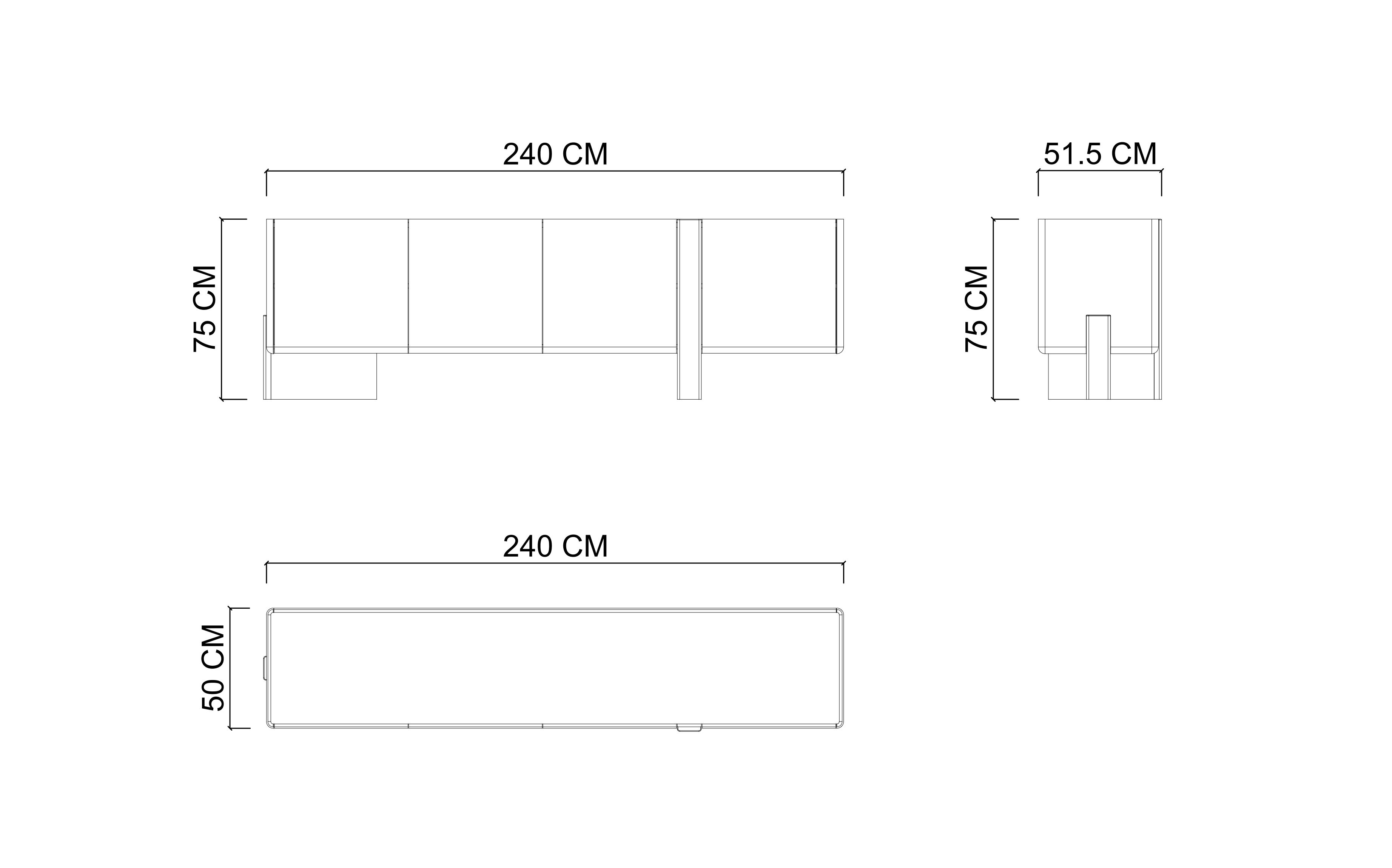 Буфет-тумба 4дв. HUGO