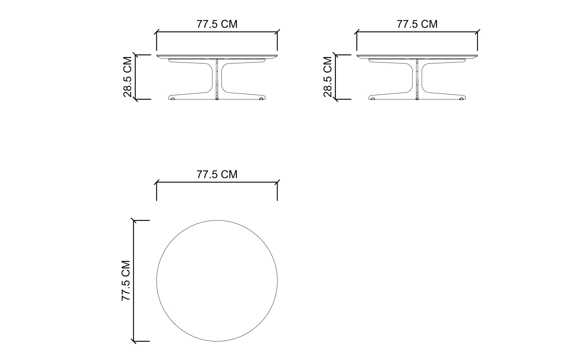 Столик кофейный NESSA, круглый