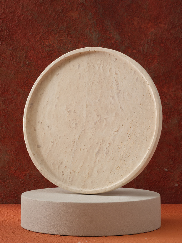 Traverten Tepsi - Ø 27 см