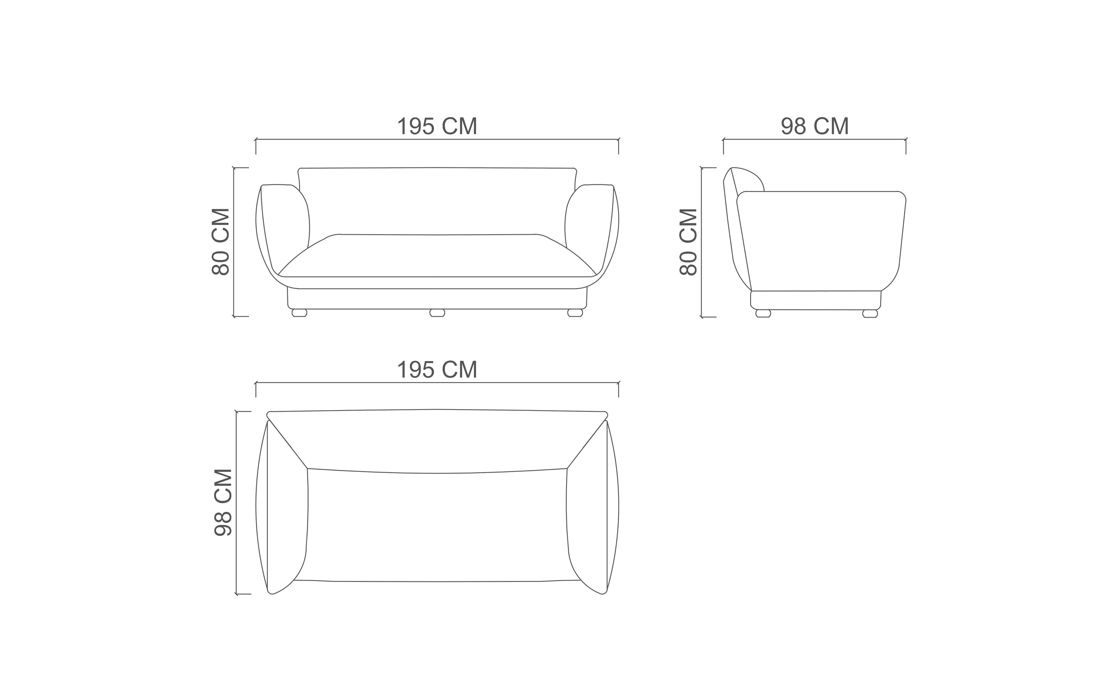 Диван 2-х местный LORETTA