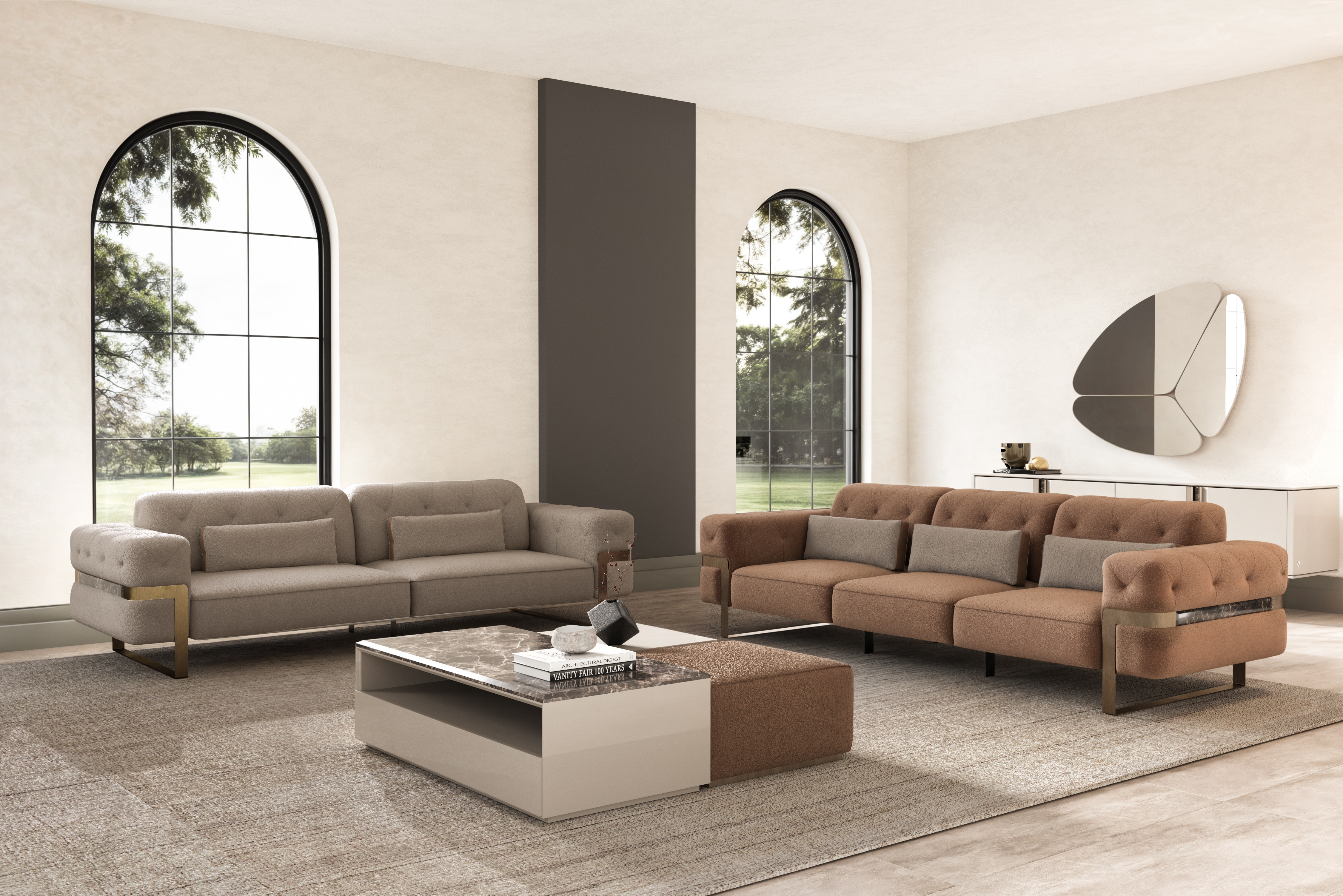 Столик кофейный ARIA (комплект из 3-х предметов)